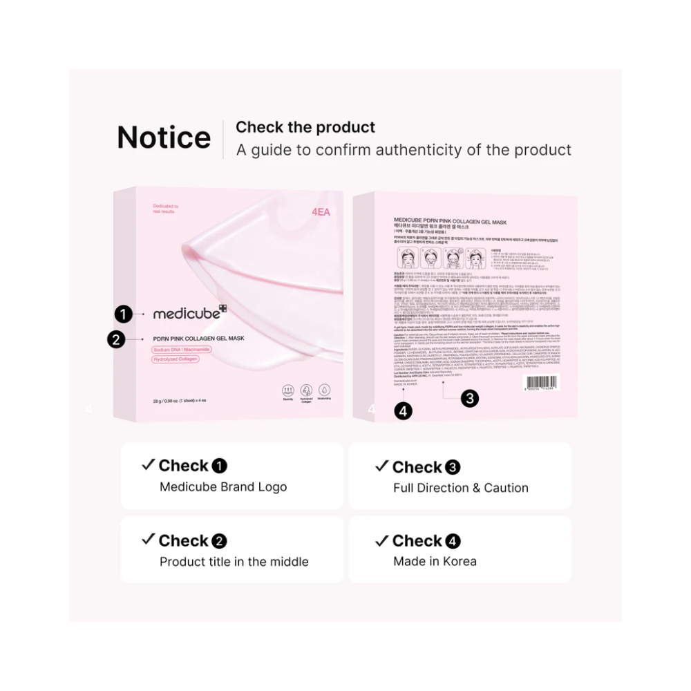 Medicube Salmon PDRN Pink Collagen Jelly Gel Mask, 28 g