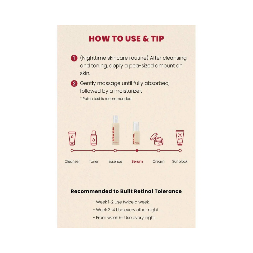 K-secret Seoul 1988 Serum: Retinal Liposome 2% + Black Ginseng, 50ml