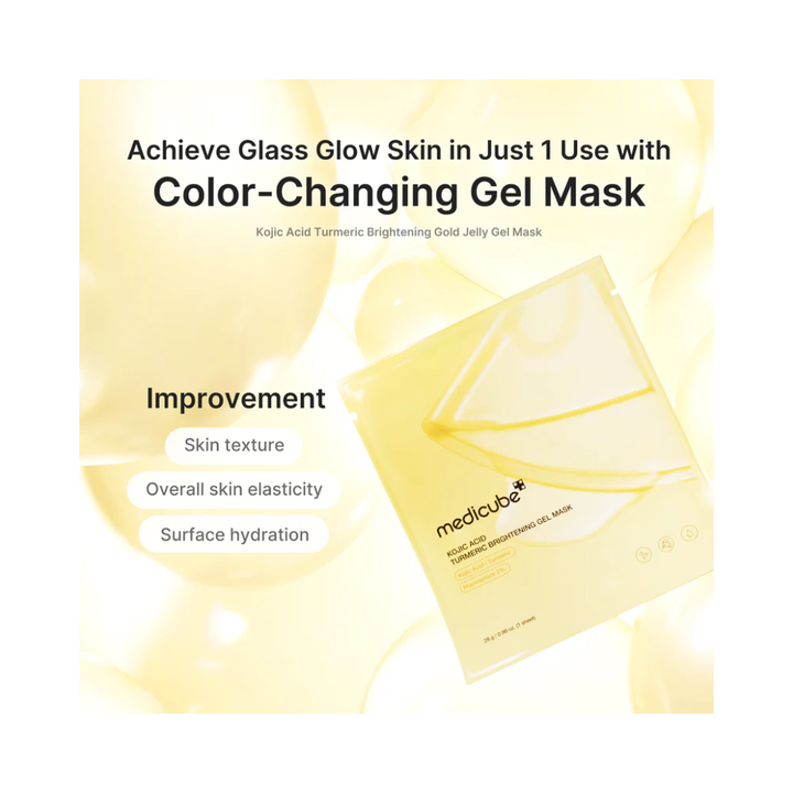 Medicube Kojic Acid Turmeric Brightening Gel Mask, 28 g
