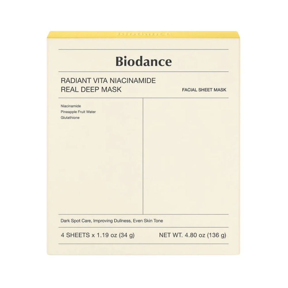 Biodance Radiant Vita Niacinamide Real Deep Mask (4 pcs)