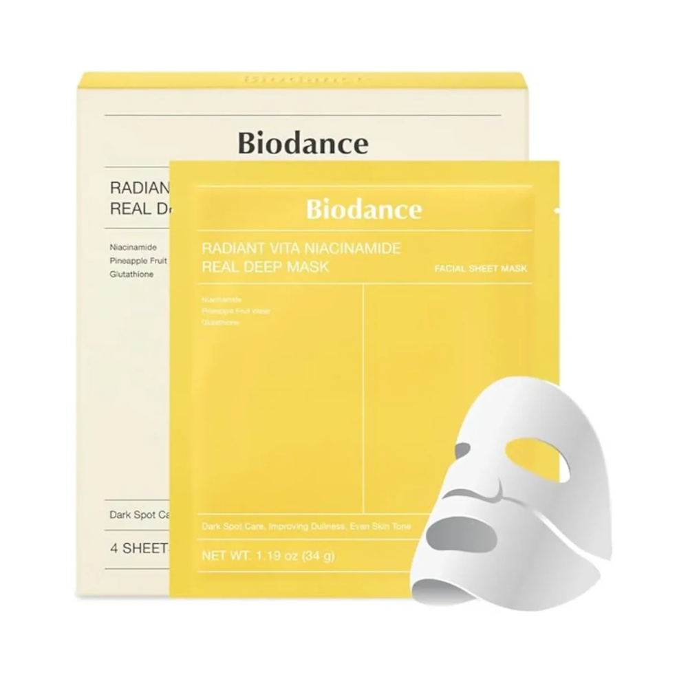 Biodance Radiant Vita Niacinamide Real Deep Mask (4 pcs)
