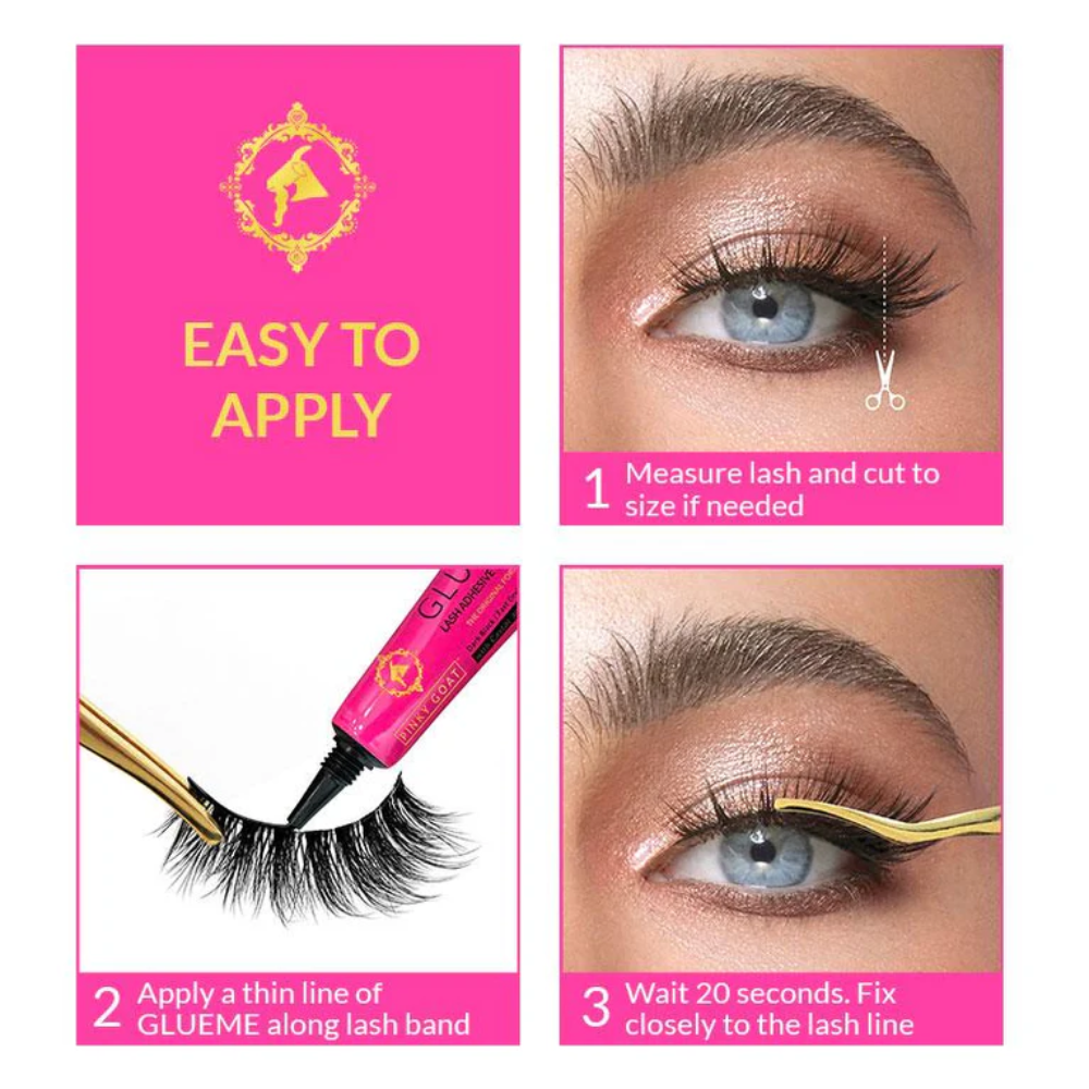 PinkyGoat Black GLUEME Lash Adhesive