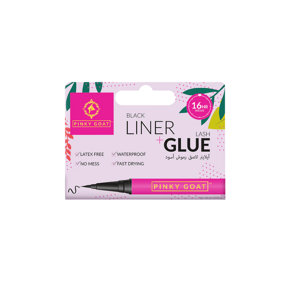 PinkyGoat Black Liner + Glue Lash Adhesive