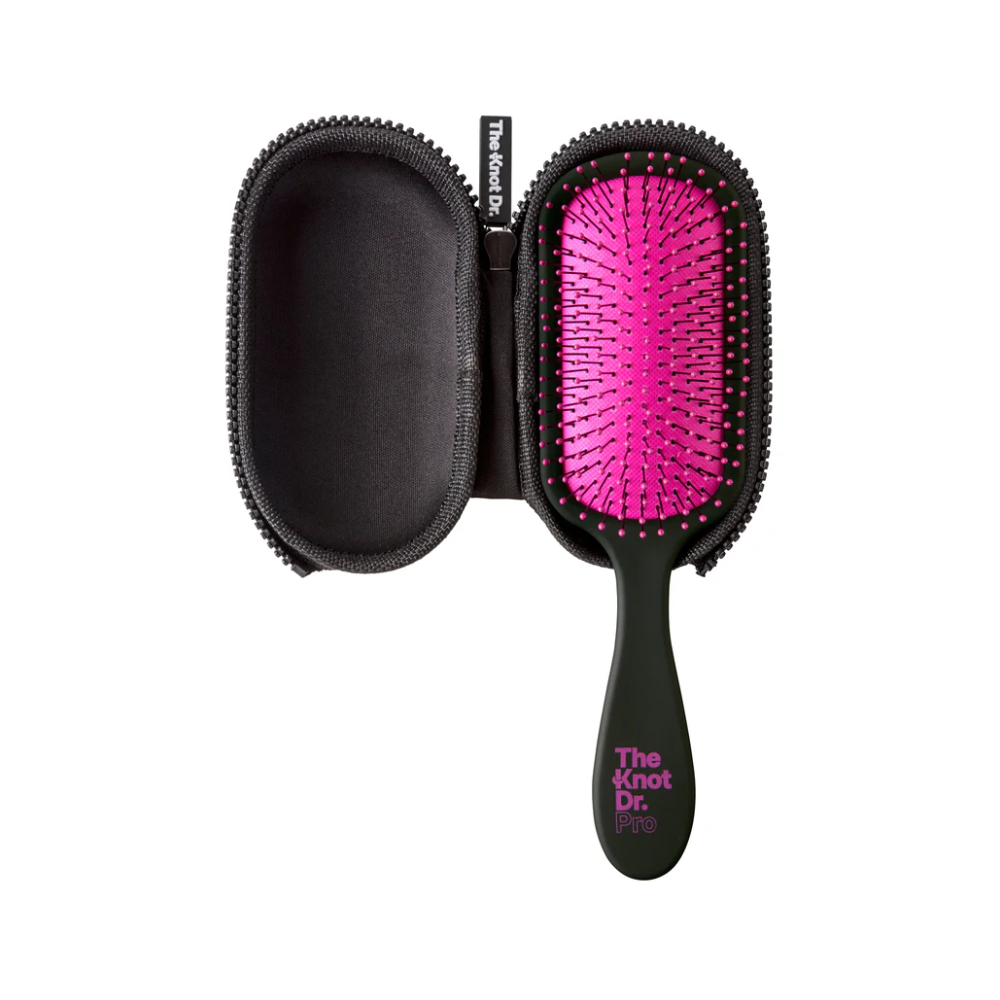 The Knot Dr. Pink Pro Hairbrush with Holographic Headcase