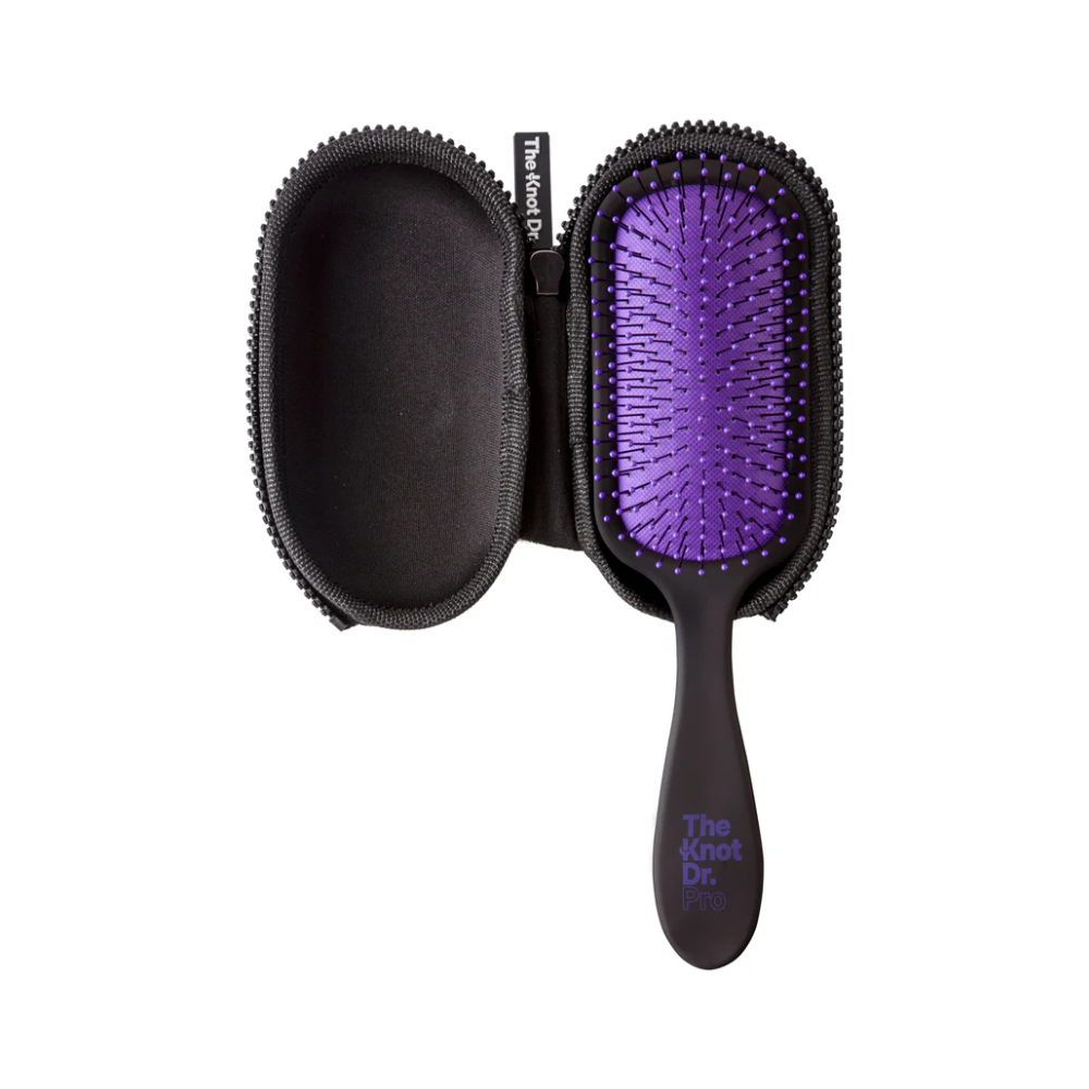 The Knot Dr. Purple Pro Hairbrush with Holographic Headcase