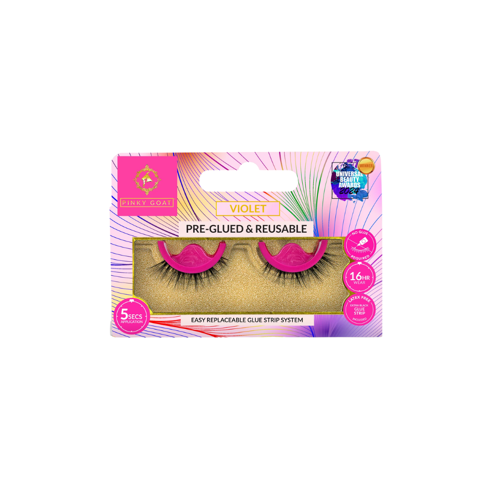 PikyGoat VIOLET Pre-glued Lashes