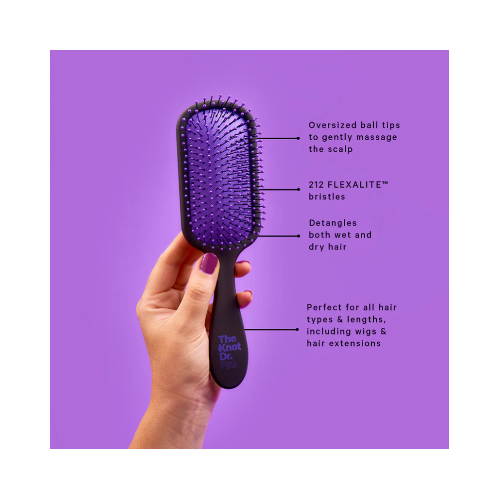 The Knot Dr. Purple Pro Hairbrush