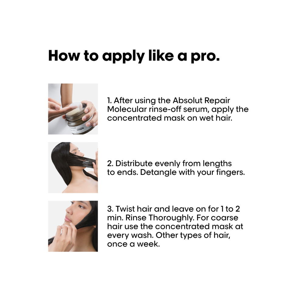 L'Oréal Absolut Repair Molecular Professional Mask Reparing Damaged Hair, 250ml