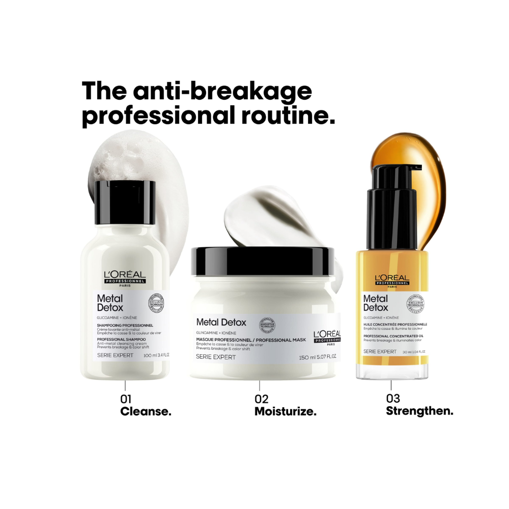 L'Oréal Metal Detox Professional Shampoo Anti-Metal Cleansing Cream, 300ml