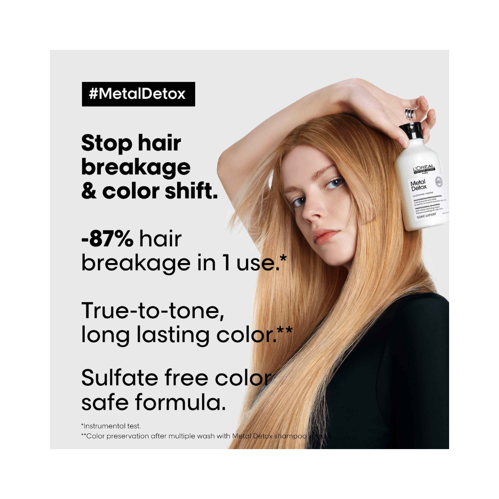 L'Oréal Metal Detox Professional Shampoo Anti-Metal Cleansing Cream, 300ml