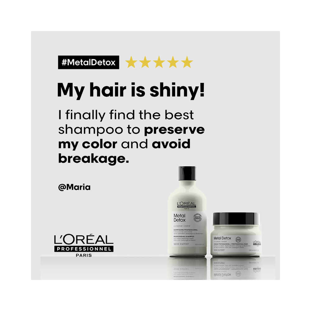 L'Oréal Metal Detox Professional Mask Prevents Breakage & Color Shift, 300ml